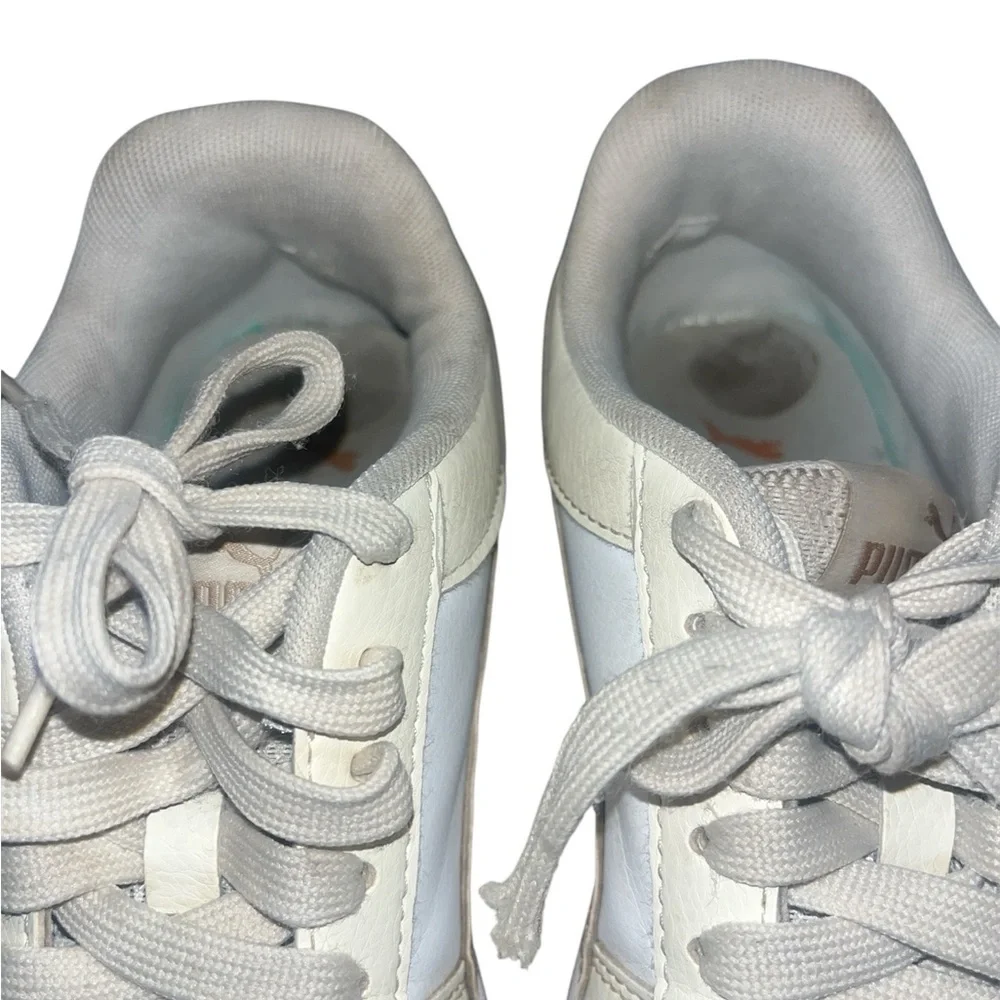 Puma Off-White Leather Sneakers